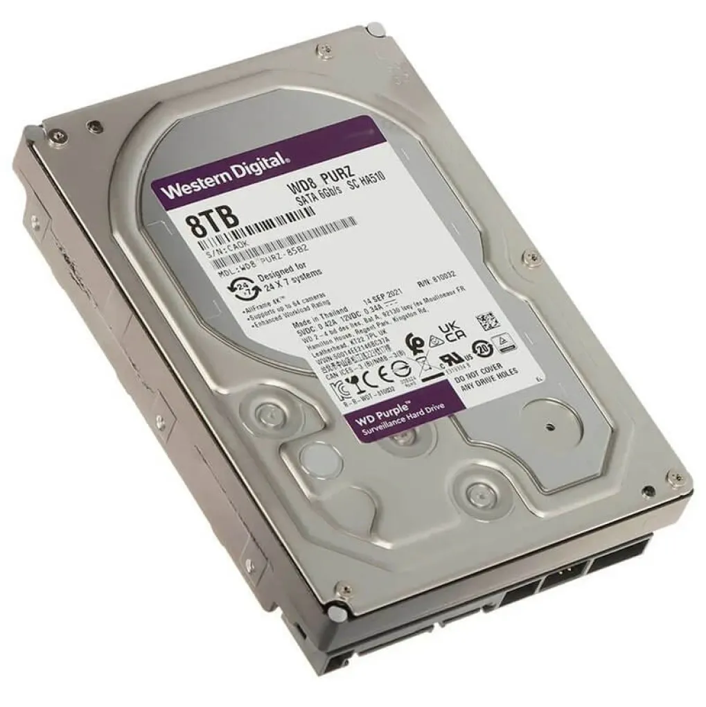 Жорсткий диск 3.5" 8TB 256MB Western Digital Purple (WD85PURZ)- Фото 3